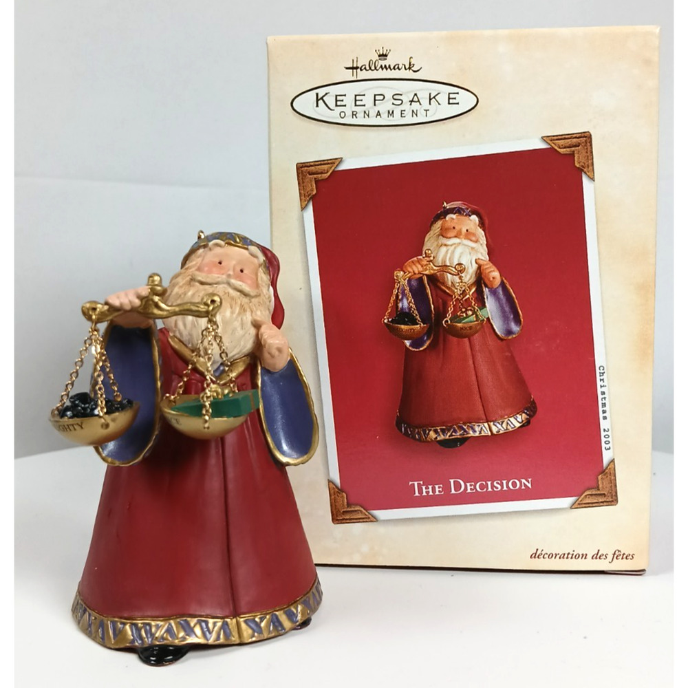 Hallmark Keepsake Christmas Ornament The Decision 2003 Naughty or Nice 3 7/8"